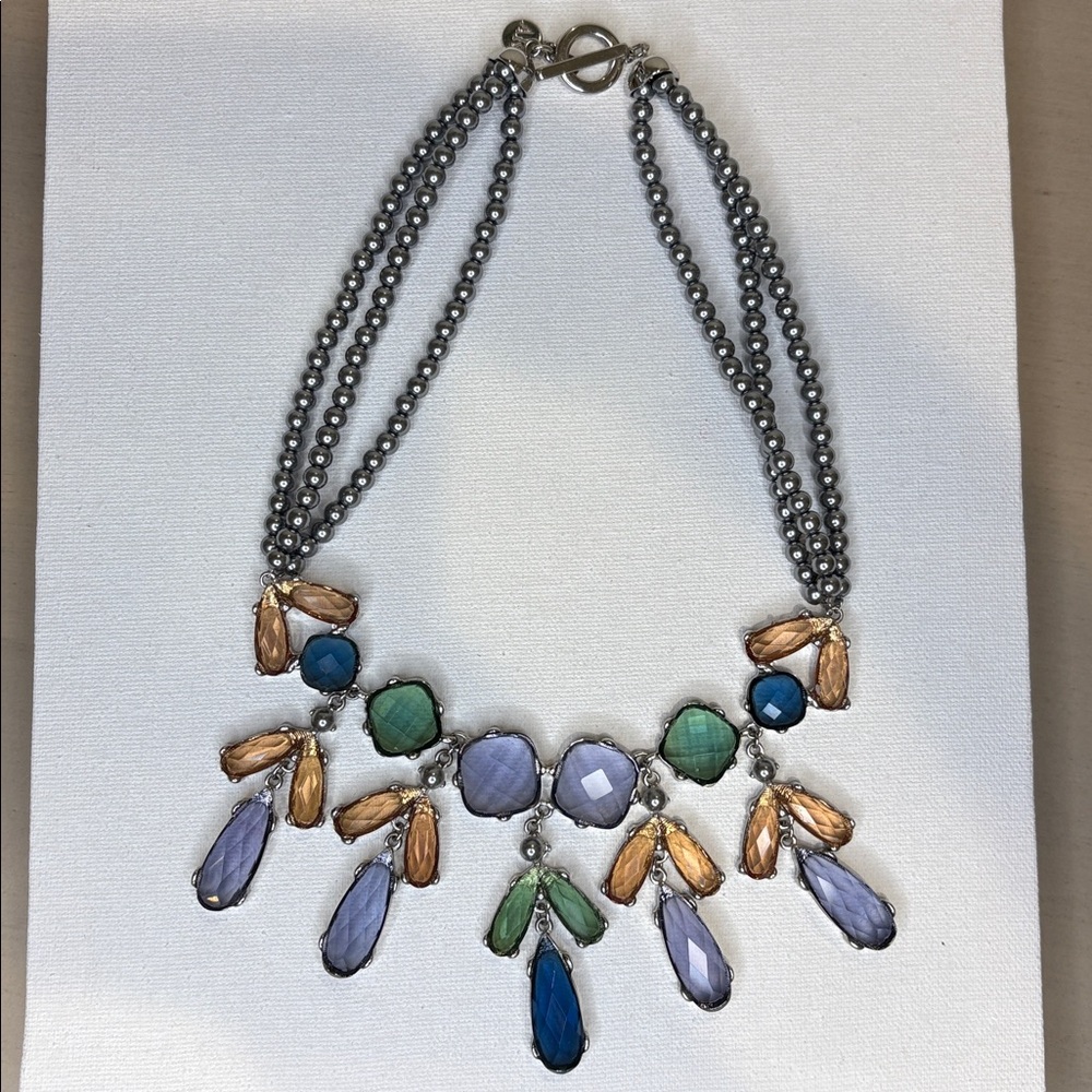 Anne Klein Multicolor Statement Necklace - image 4